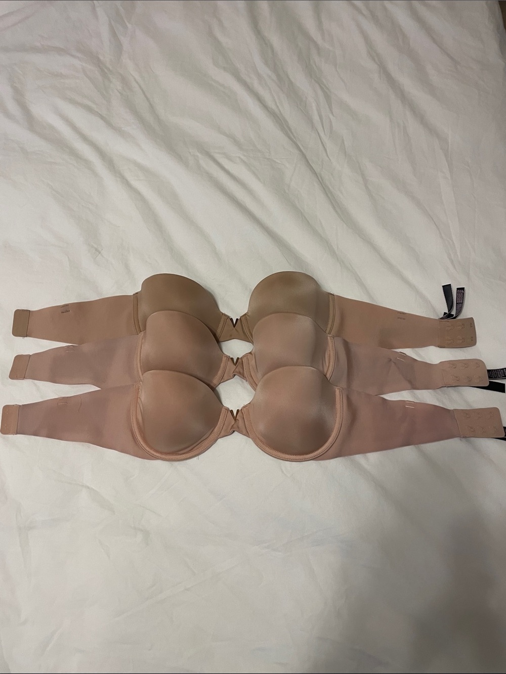 Victoria Secret Nude Strapless Bras - Set of 3 size|32C